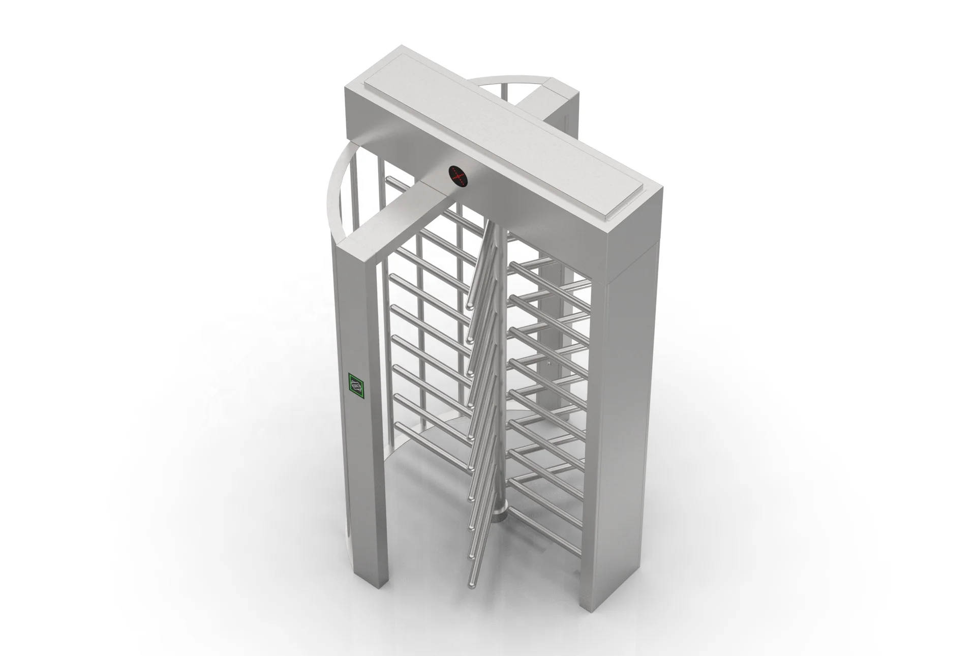 304 Stainless Steel Entrance Pedestrian Full Height Electric Turnstile Gate