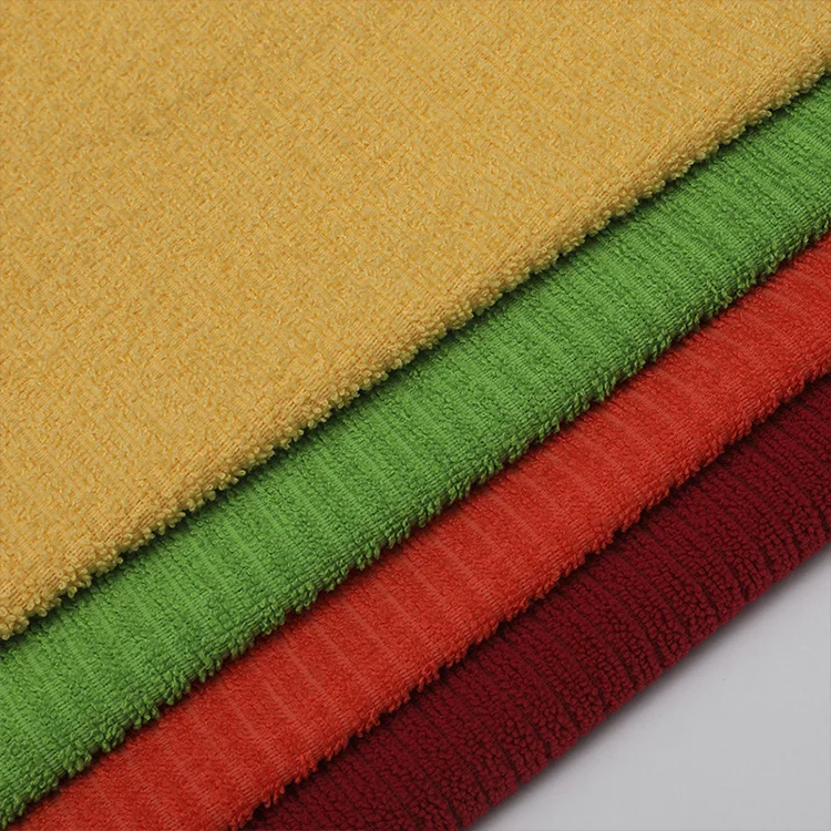 Personalized Wholesale Price Plaid Dyed Microfiber Polyester Brocade Towel Fabric