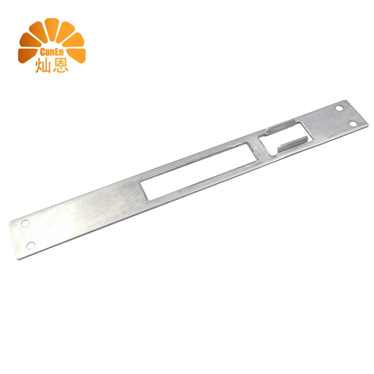 Factory Stamping parts sheet metal fabrication Hardware wholesale Entry Security Stainless Steel Latch Door Lock Strike Plate