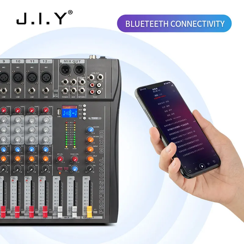 CT12 оптовая продажа Профессиональный 12 канал Dj микшер аудио с Usb Mp3 плеер по