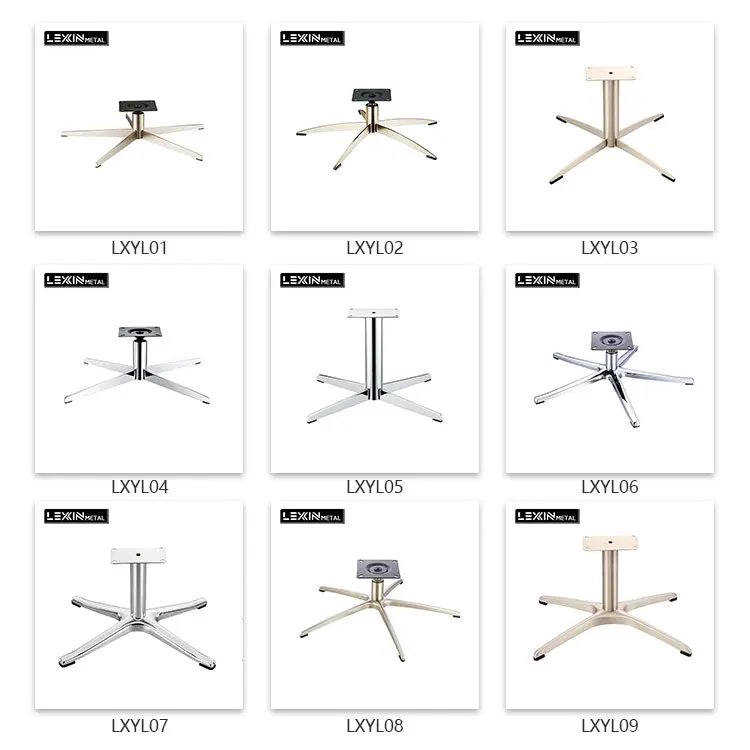 Furniture accessories parts chair components black iron painting swivel chair base office aluminium star stable base chair