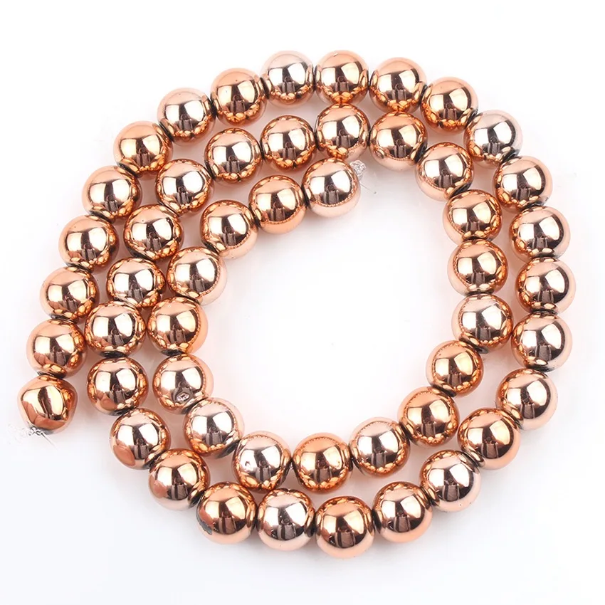 Loose Beads Hematite Round Stone Wholesale Natural Black for Jewelry Making 4mm 6mm 8mm 10mm 12mm 14mm DIY OEM Picture Size