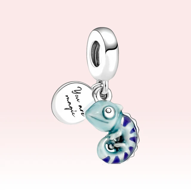 2022 new 925 Silver Summer Blue Sea Life Octopus Turtle fruit Charm Fit Original European Bracelet & Necklace DIY Jewelry