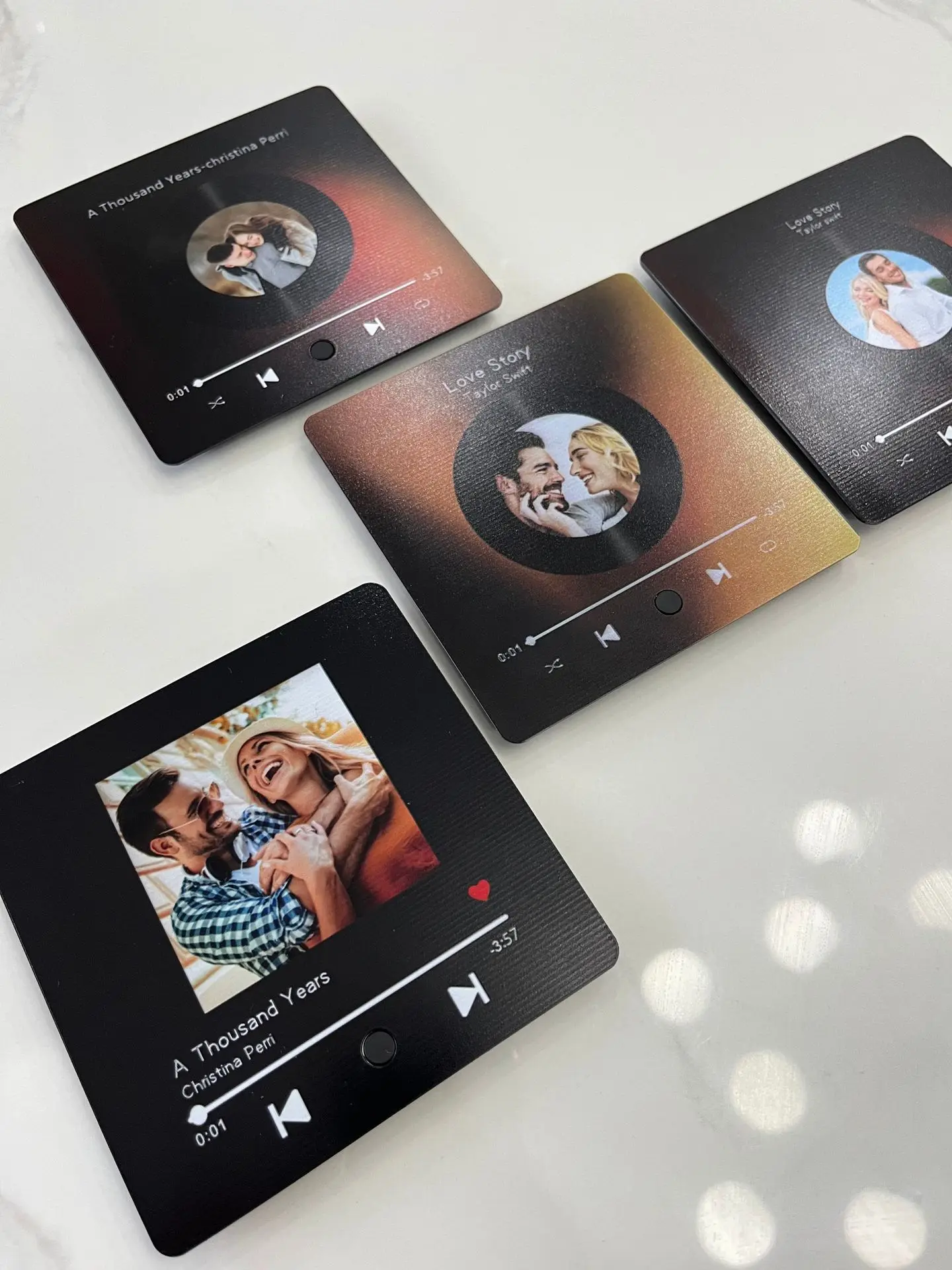 HOT Personalized Valentine Day Gift Musical Player Box Refrigerator Magnets Custom Music Fridge Magnet
