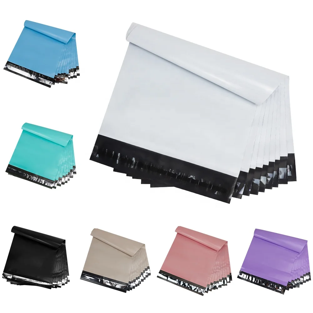 Self Seal Shipping Envelopes Waterproof Poly Bags Durable Packaging Bags Light White Poly Mailers