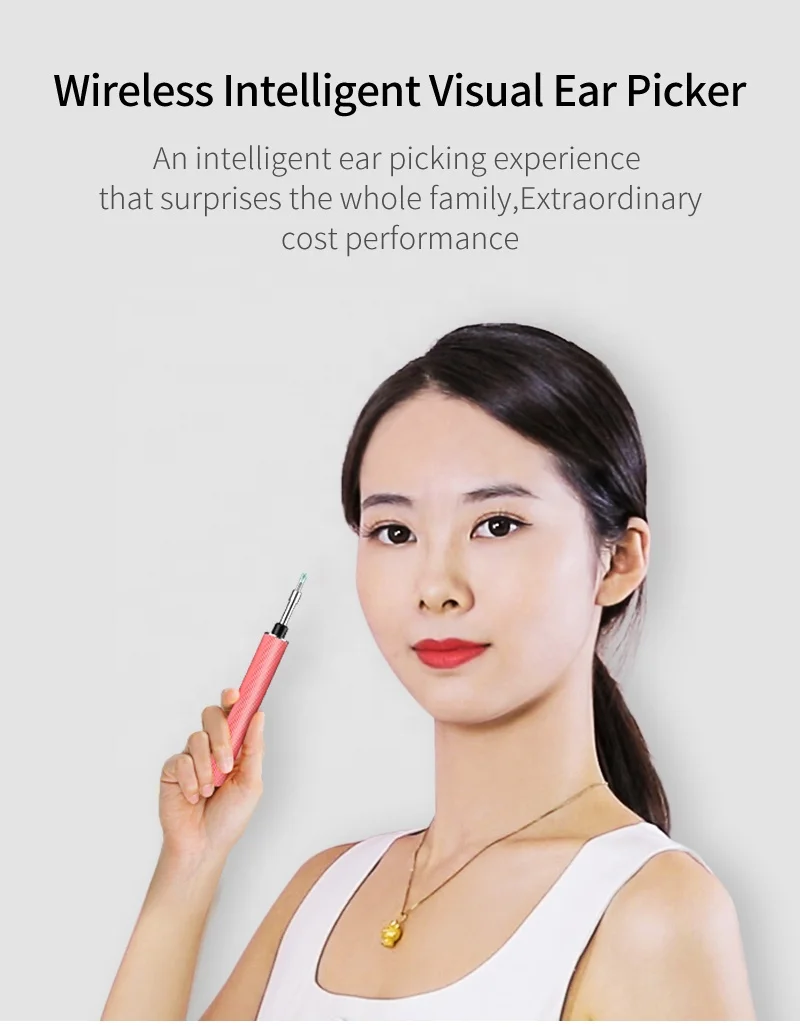 smart swab visual safe ear wax removal tool wifi ear-wax removal wifi Wireless Otoscope Camera visual earwax cleaner tool set