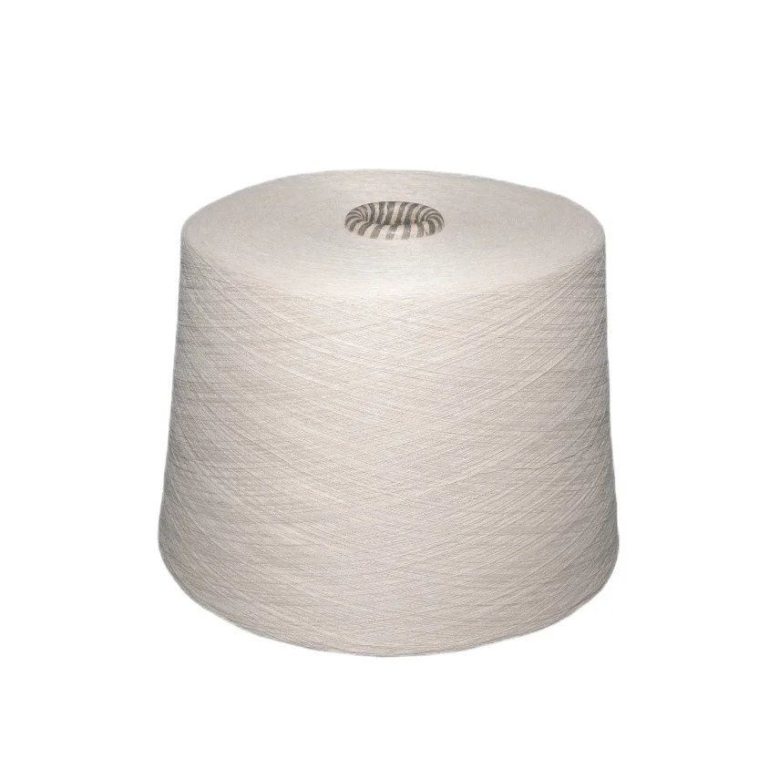 CVC yarn 50/50 Blended Ring Spun 32S Melange Dyed 50% Cotton 50% Polyester yarn