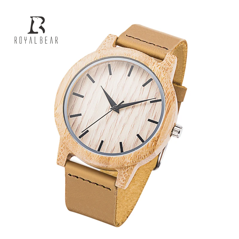  Custom logo women men minimalist unique wood bamboo