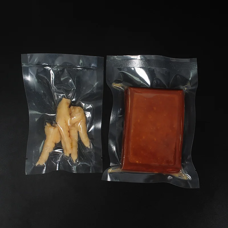 Асептический нейлоновый пакет для сохранения пищи, рулон, вакуумный пакет для хранения, изготовленный на заказ, сосиски, морозильник, тисненый вакуумный упаковщик, упаковка для пищевых продуктов