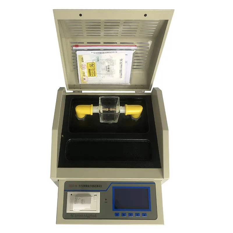 Lab equipment portable transformer oil dielectric strength test 100kv dielectric breakdown tester