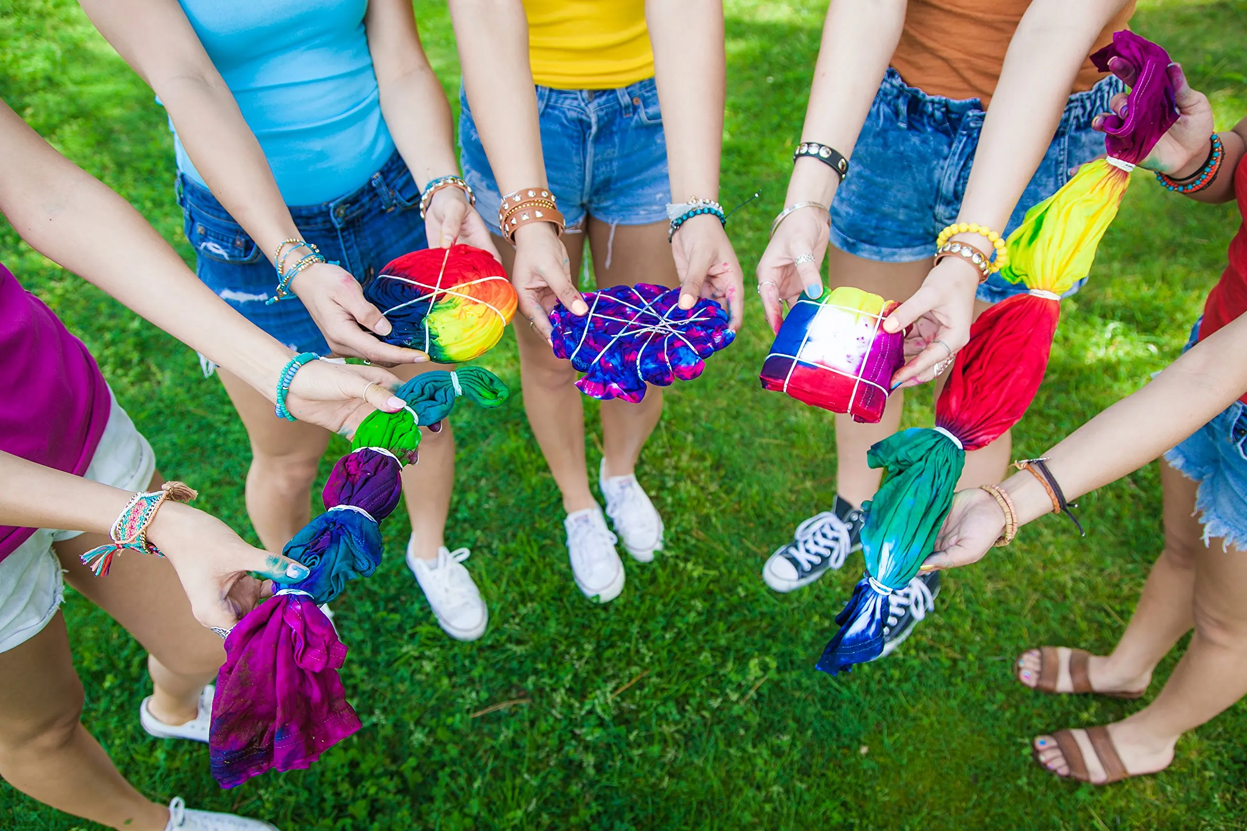 One-Step Tie-Dye Kit Extra Large Block Party 16 oz Easy Squeeze Bottles, All-in-1 Kit Group Activity Tie-Dye Vibrant Color