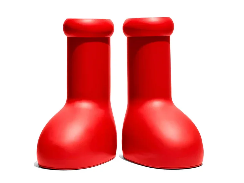 High quality Drop ship water proof rain Cartoon Astro Boy Big Red EVA shoes Boot Boots