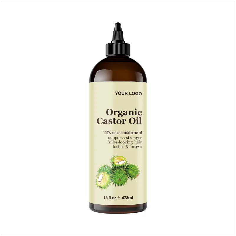 Best Selling Natural Organic Castor Oil large bottled hair care essential oil anti-hair loss promotion hair growth strengthening