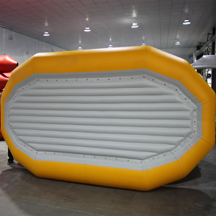 14.2ft PVC Hypalon Inflatable Boat 9 People Floating Air Floor Rafting Rowing Rescue Lake Sports Entertainment Sport Yacht