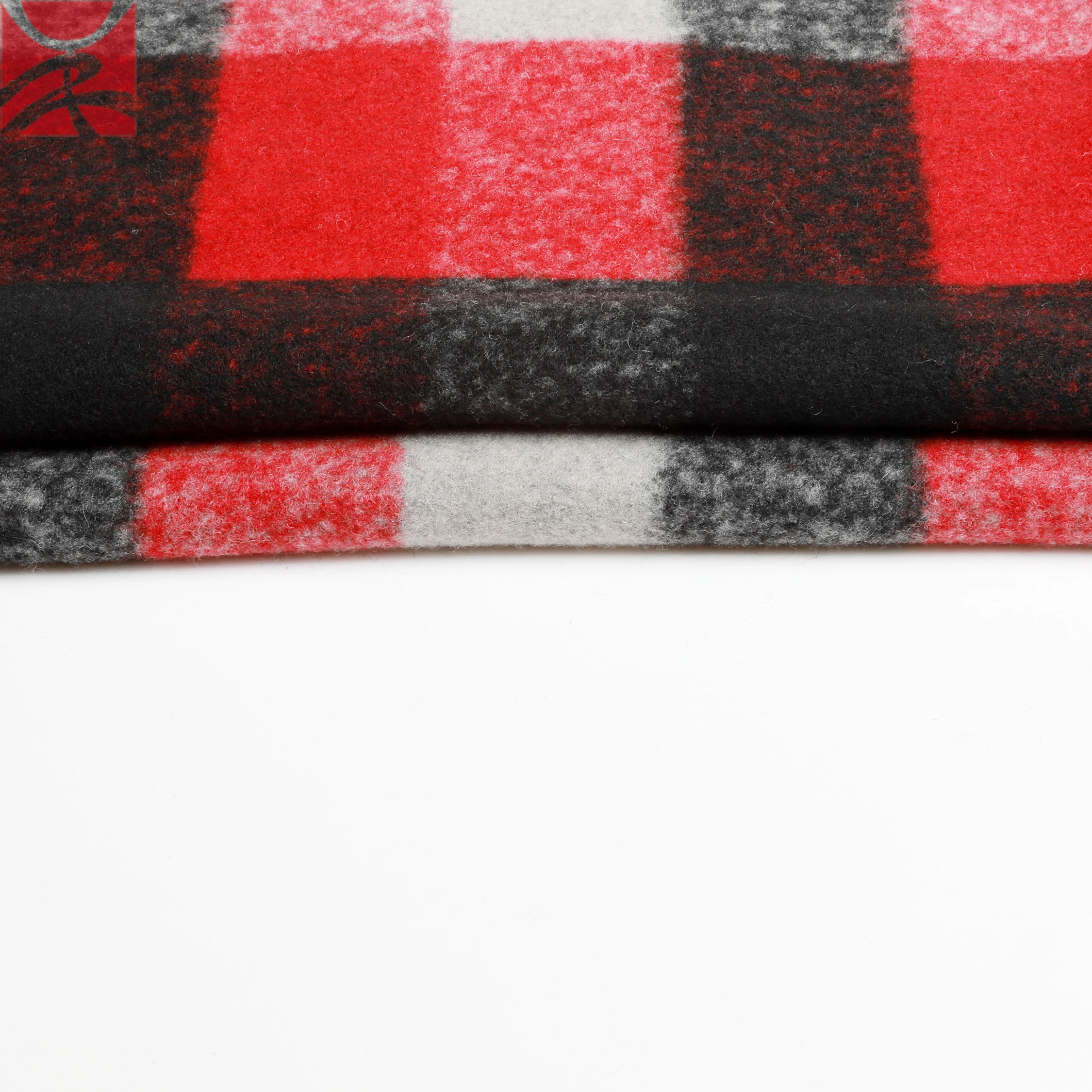 Wool fabric manufacturer plaid wool polyester blend knitted wool winter fabric for women dress suit