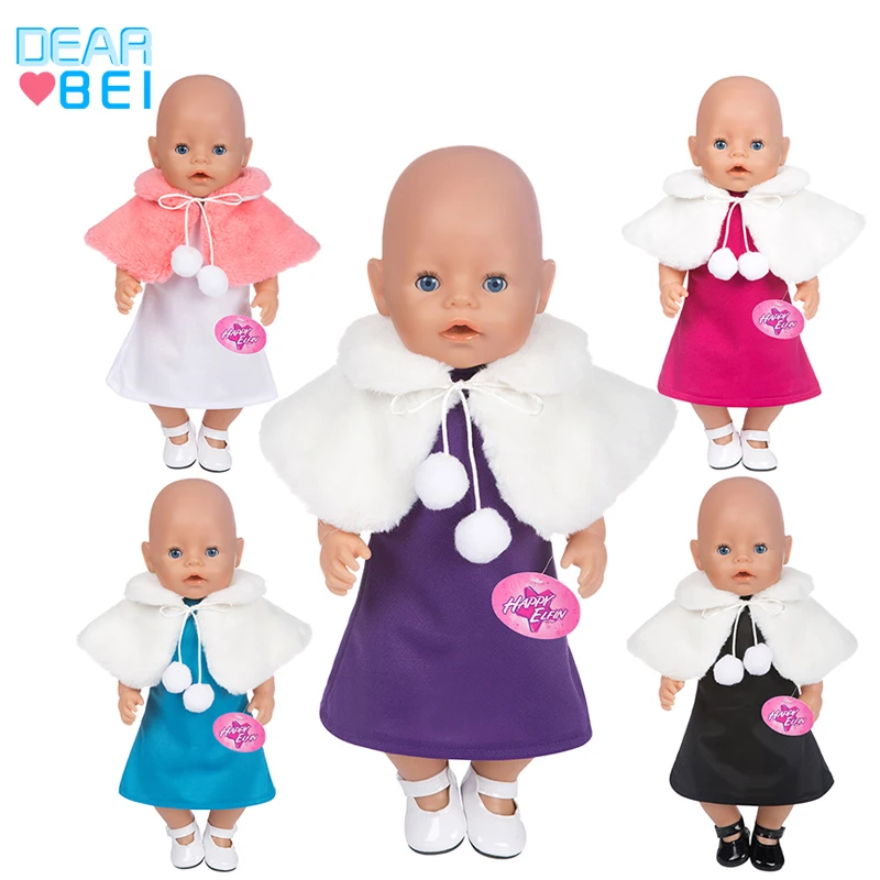 Прямая продажа с фабрики кукольная одежда, 18 дюймов американская девушка, платье куклы для детей, по индивидуальному заказу, комплект из двух предметов кружевное платье в кукольном стиле