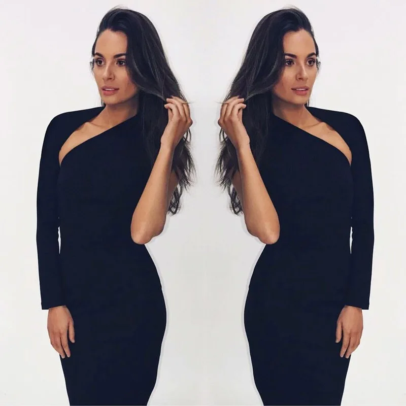 
Dress Model Fashion Elegant Clothing Black Backless Autumn Wholesale Women Dresses Sale 