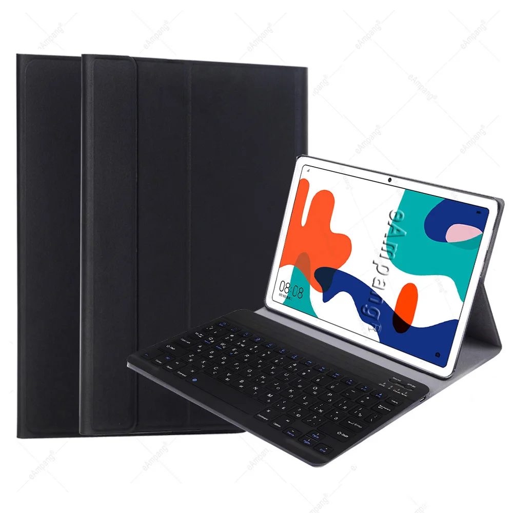 For Huawei MatePad 10.4 Keyboard Case Detachable Magnetic BT Russian Keyboard Magnet Pu Leather Tablet Cover