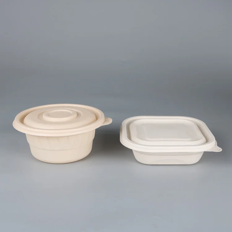 Food Containers Disposable Biodegradable Box Packaging Biodegradable Packaging Food Tray Corn Starch Lunch Box