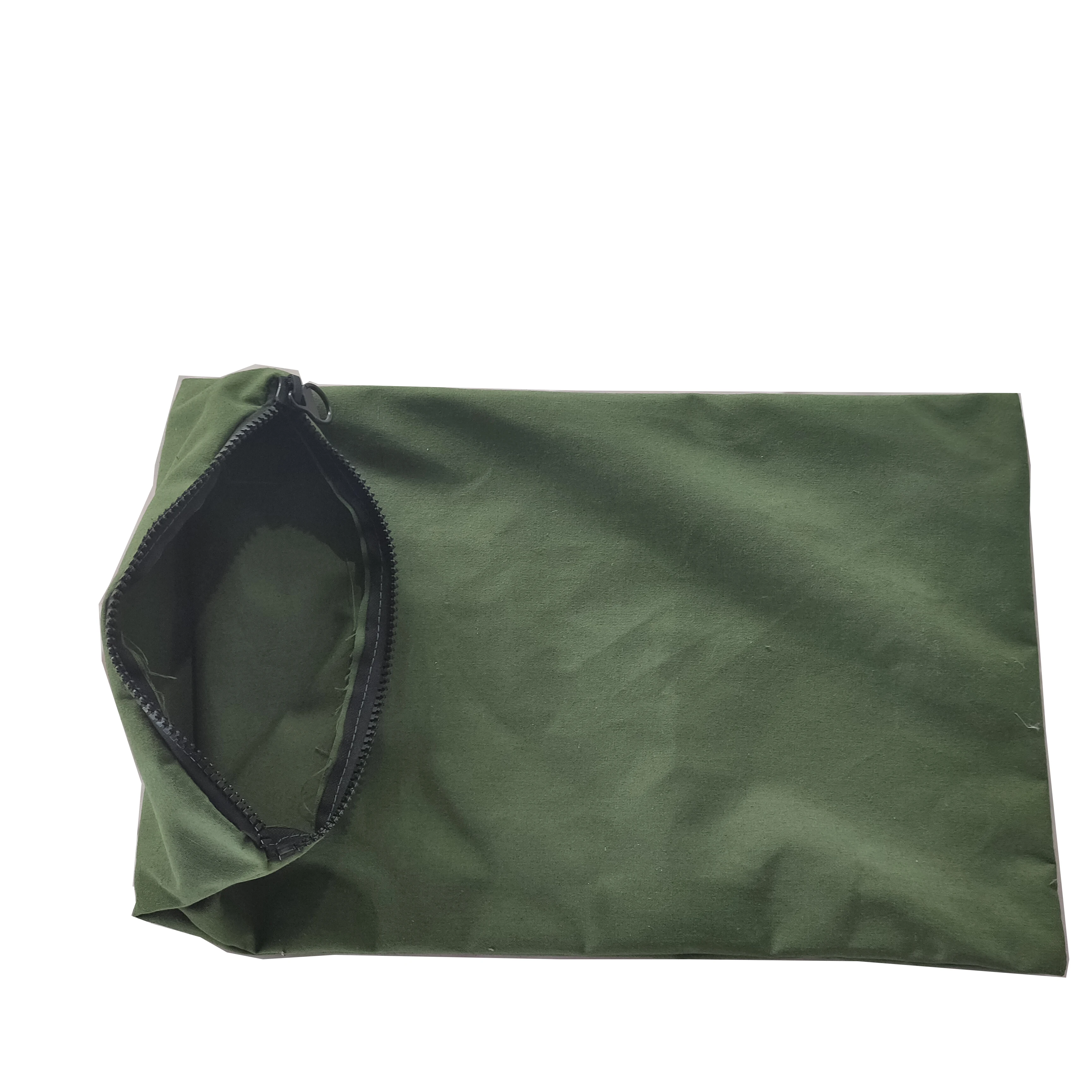 Sand bags Hot Selling Anti-flood Sand Bags Green flood barrier  With black  Zipper Sand Bag