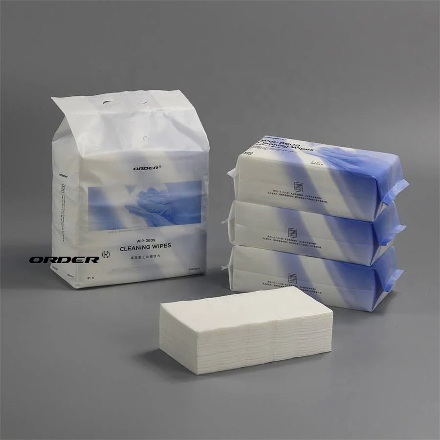 Manufacture supplier OEM critical environments light duty electronic industrial cleaning wipes rags