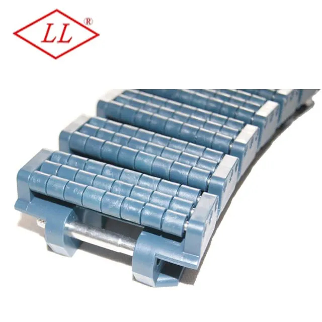 Lilai Plastic Table Top Roller Chain for Heat Shrink Bags Side Flex Running Conveyor Chain