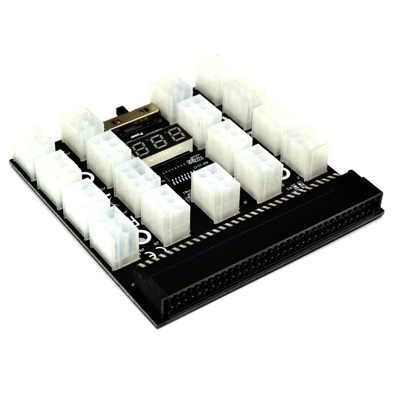  Коммутационная плата 6-контактного сервера PCI-E PCIe 17 шт. блок питания 12 В для майнинга биткоинов HP 1200 Вт/1000 Вт/750