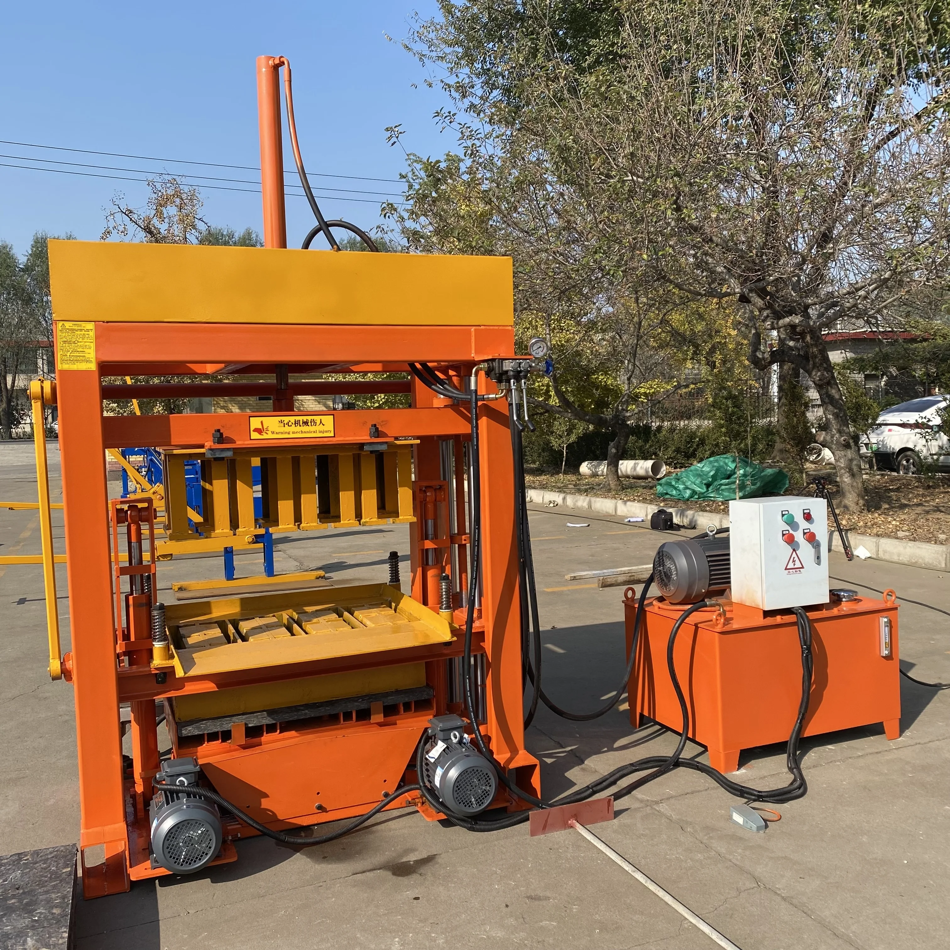 china small cheap building block making machine, cinder block machine in Jamaica, solid block machine price