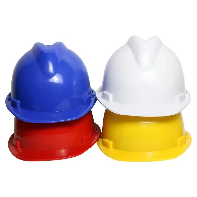 White V-Guard MSA Style Safety Helmet with Breathable Ventilation Custom Short Brim Construction HDPE Hard Hat for Industry