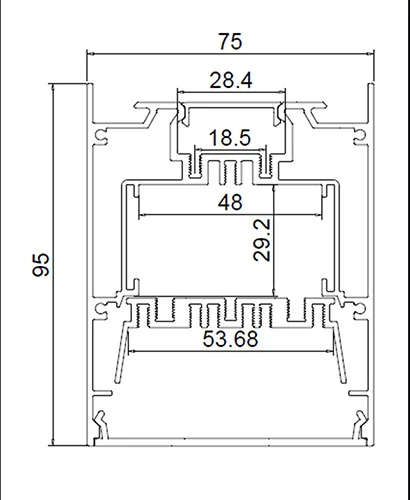 Etl Cetl Up And Down Pendant Tube Aluminum Profile Lighting Lamps Office Linkable Led Linear light