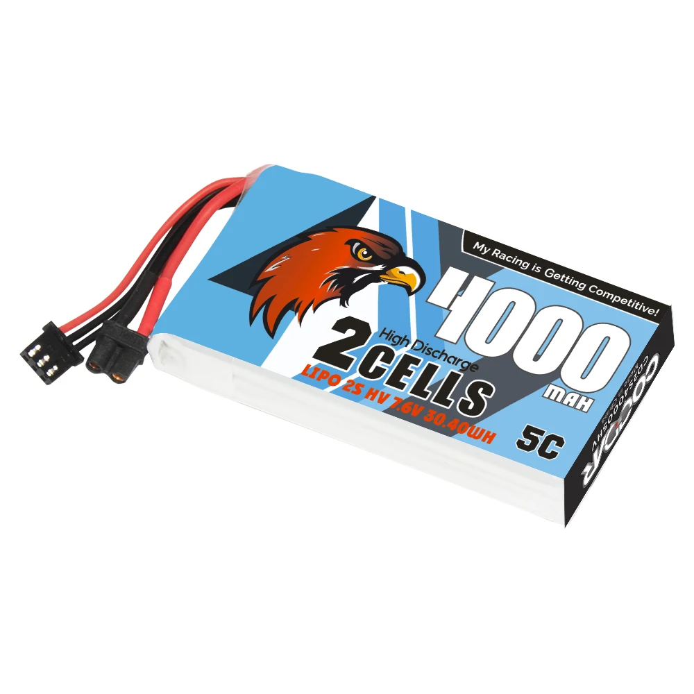 CODDAR RC LiPo аккумулятор 2S 4000 мАч 7 6 В 5C Frsky QX7 передатчик приемник TX RX FPV Дрон