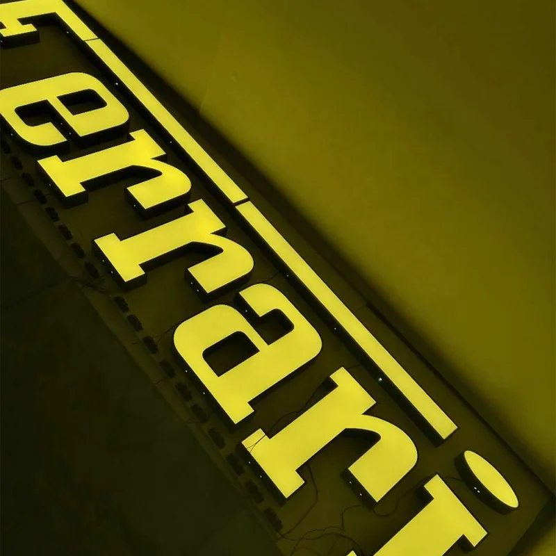 weather-proof led illuminated sign Retail Night light channel letter signs Offices LED logo lights letter Shop Signs