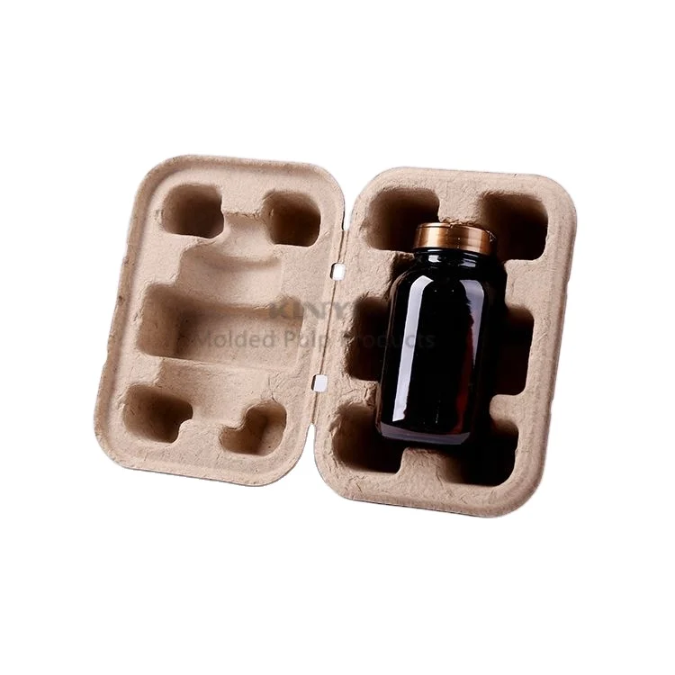 Custom eco friendly paper pulp molded packaging box