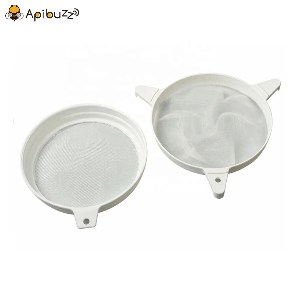 Нейлоновый пластиковый фильтр для меда с двойным ситечком 40 сетей/см, оборудование для пчеловодства, принадлежности