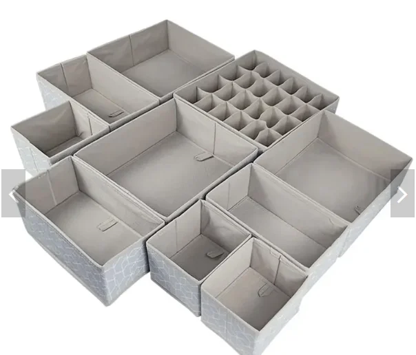 Двойной комод с прочной основой идеально подходит для нижнего белья и сменных принадлежностей организации макияжа