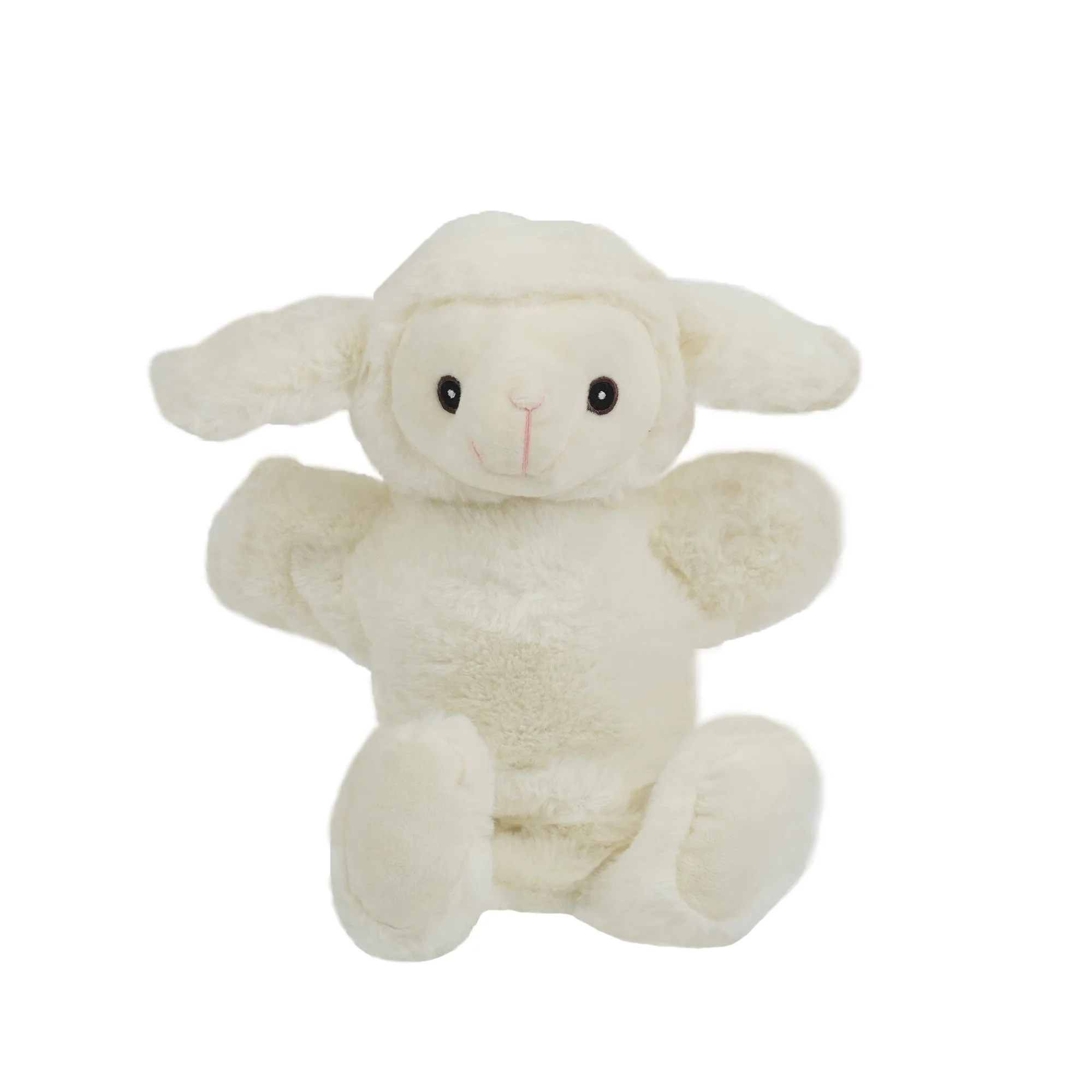 Wholesale New design customized cute plush sheep hand puppet stuffed animal soft toy sheep for kids