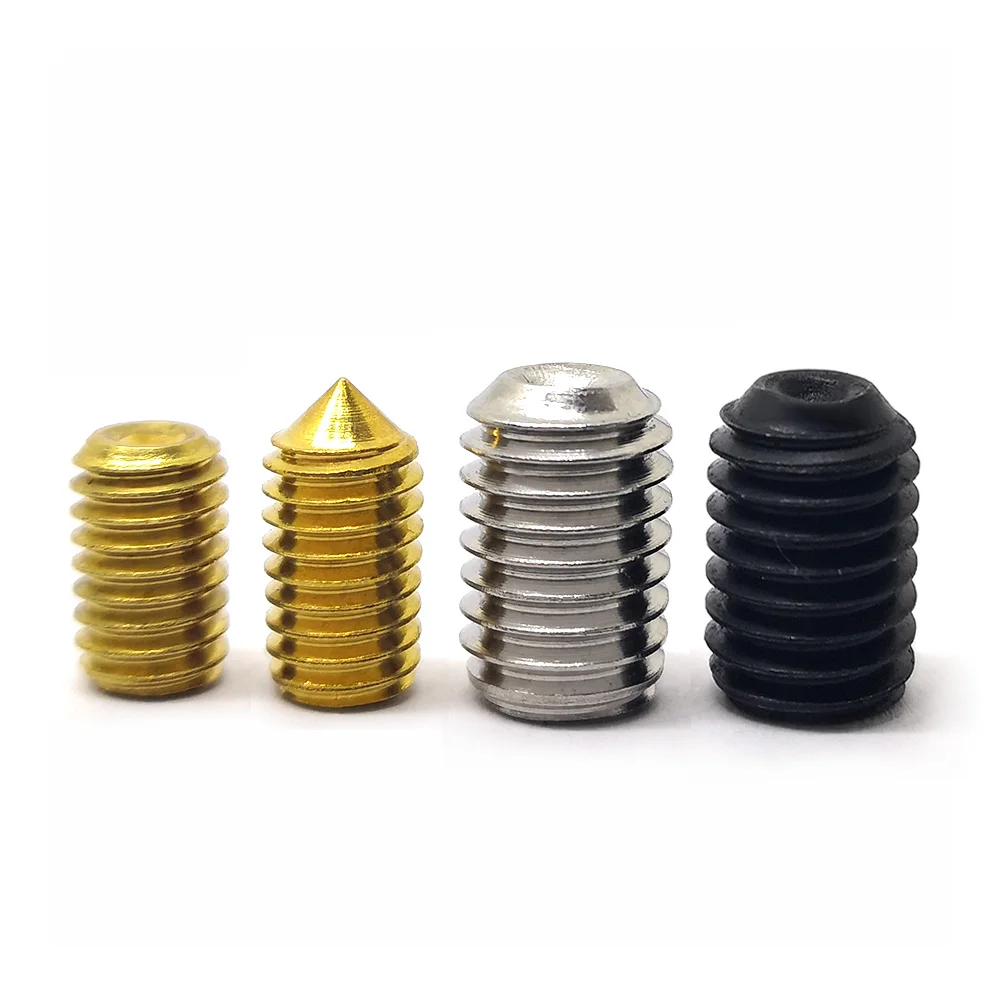 6061 Set Screw Aluminum Alloy Screw Inch American Full Series Of Slotted Bolt Directly Supplied Tin plated Grub Screw