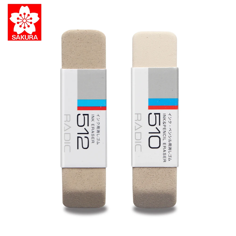 SAKURA Frosted Eraser 512/510 Student ball pen fountain pen gel ink pen eraser