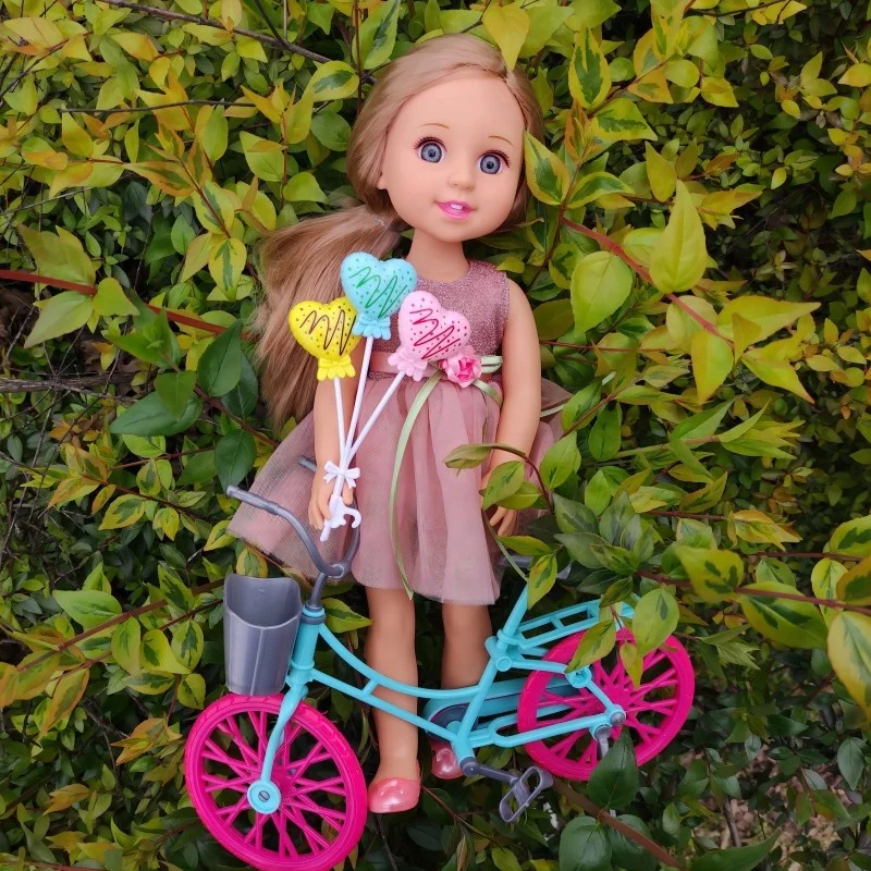 Wholesale Lovely Little Girls Baby Dolls 15inch Silicone Reborn Baby Doll with Hair Beautiful Clothes for Kids