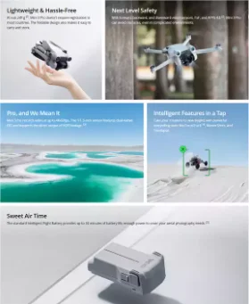 IN STOCK  DJl Mini 3 Pro RC 47min Max Flight Time built-in 5.5-inch HD display DJIs Mini 2 Mavic Air 2s