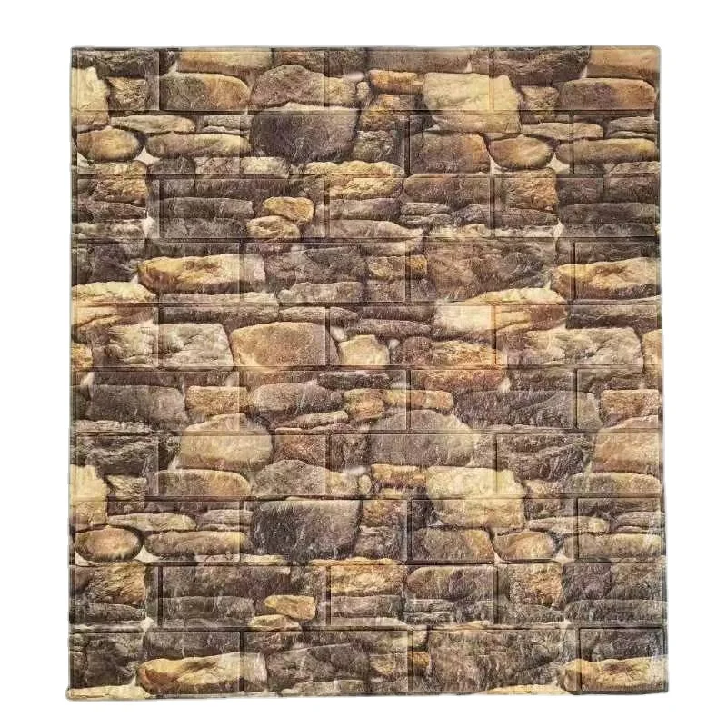 Cheap Price Wall Decoration Home DIY Decorative Removable 3d Self Adhesive Foam Brick Sticker Concrete Wall Paper