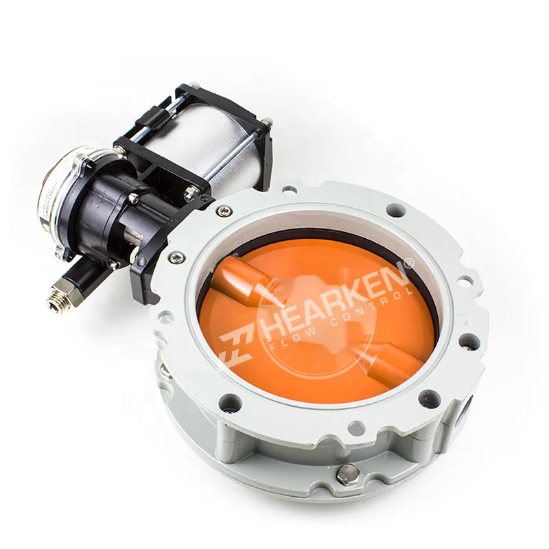 DN100 DN200 V1FS Cement Mixing Aluminum Alloy  for Cement Pneumatic Powder Butterfly Valve