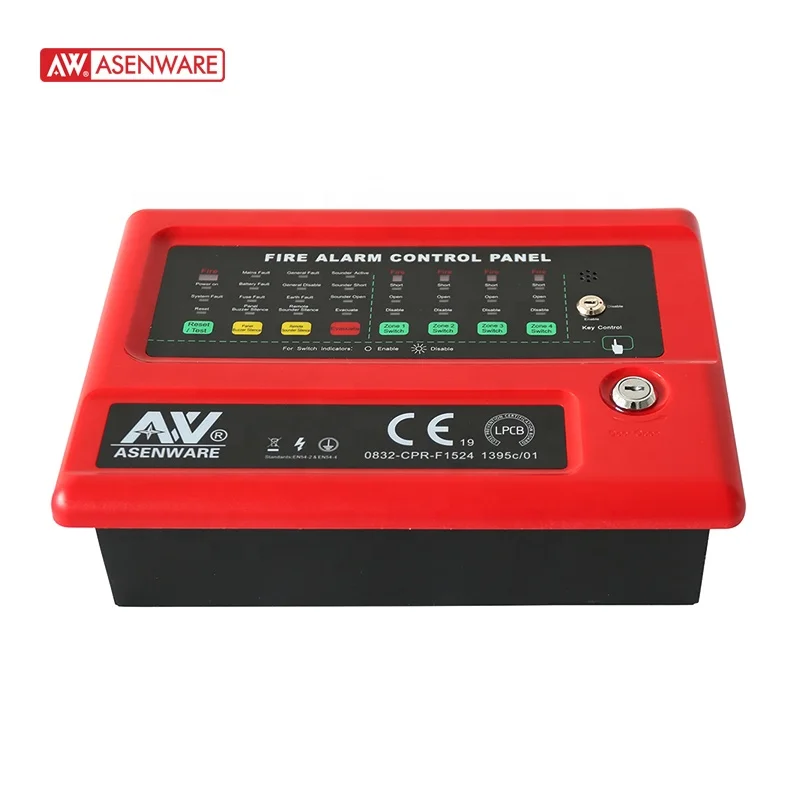 110V/220V противопожарная система 4 зоны панель стандартной пожарной сигнализации
