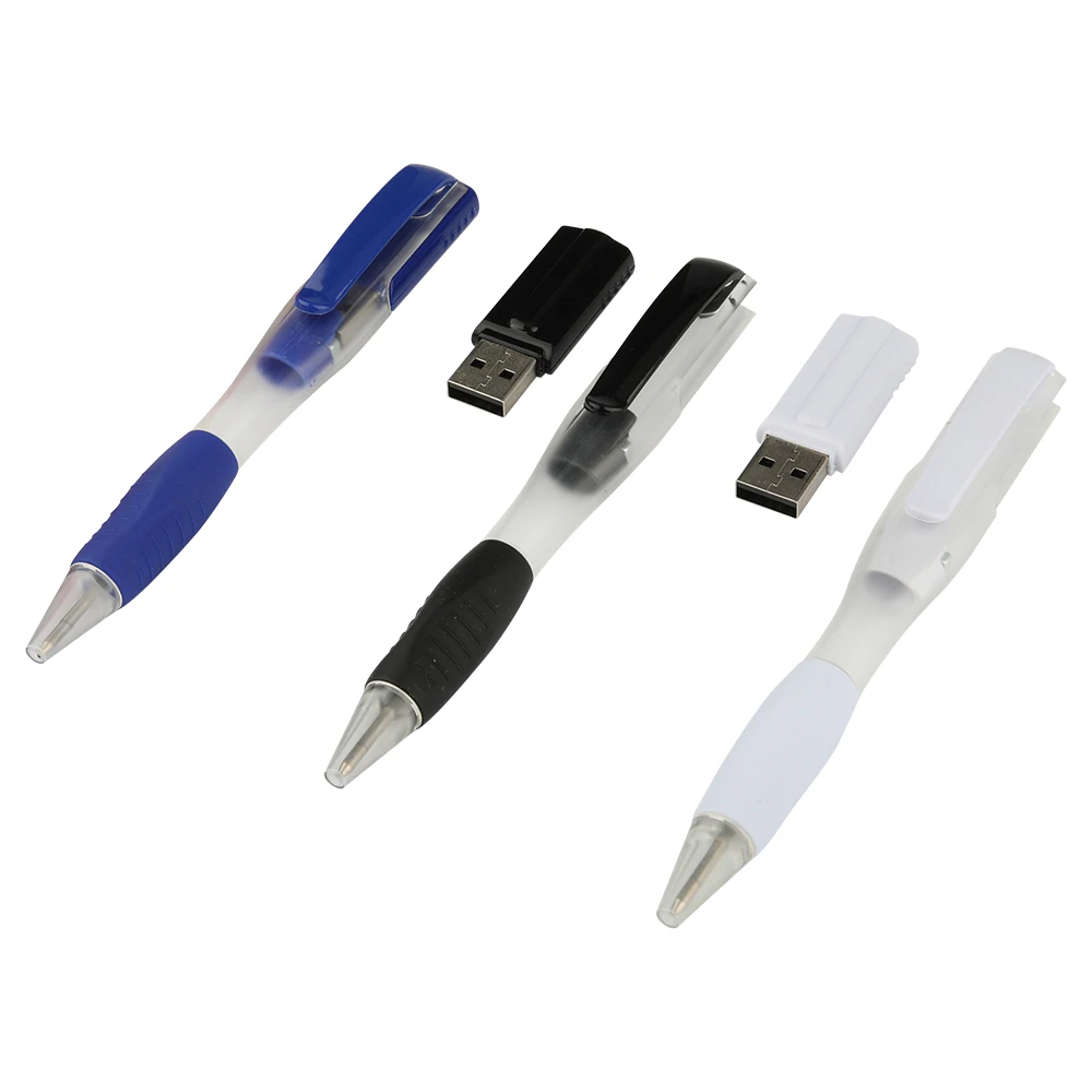 Wholesale Custom Usb Pen Drive Ballpoint Pen Shape Flash Memory 64Gb Usb 2.0 3.0 Waterproof Usb Flash Drive