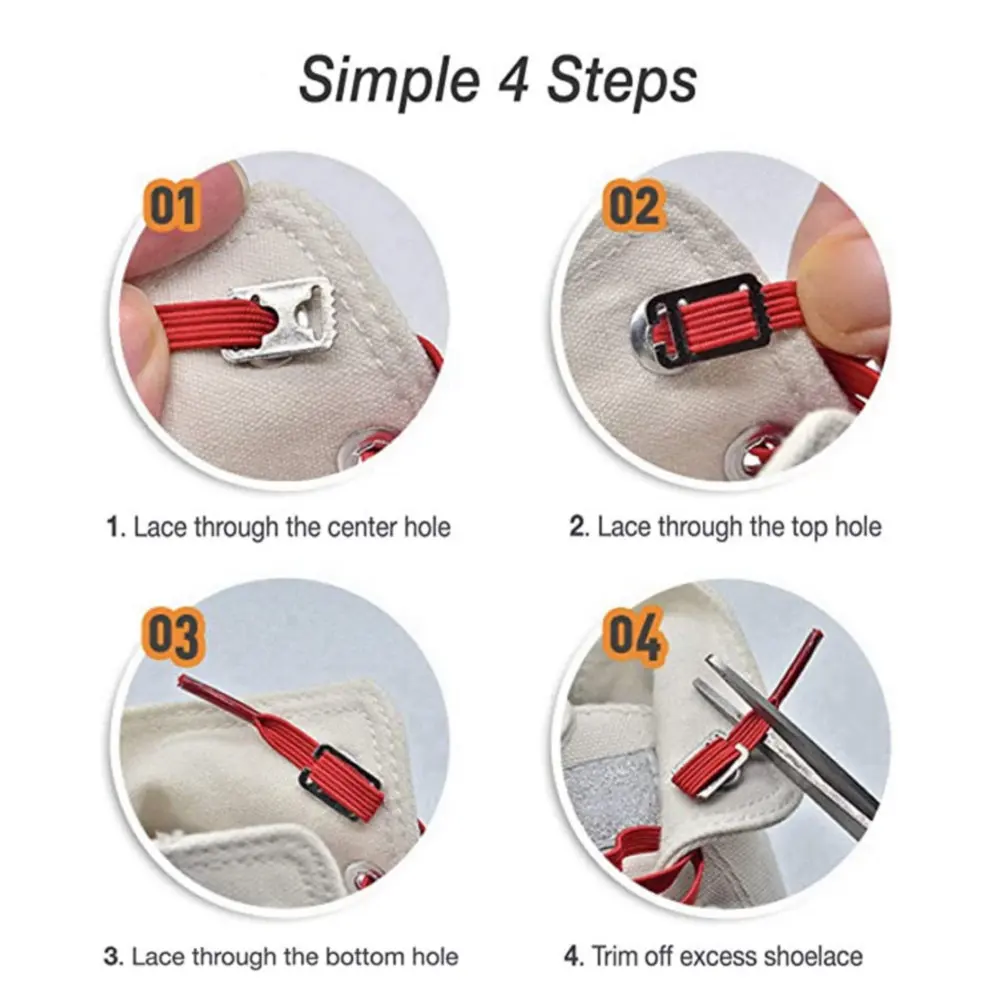 Shoe laces for adults and children, without tying