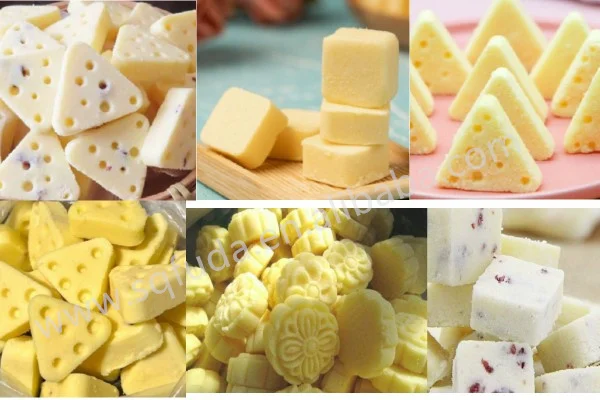 Triangle Cheese Snack Pressing Machine Production Line Cream Cheese Making Machine