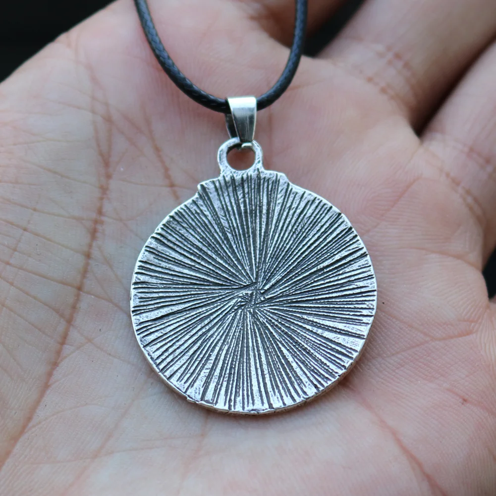 Viking amulet pendant necklace Solomon pentagram seal pendant pagan witchcraft jewelry couple necklace