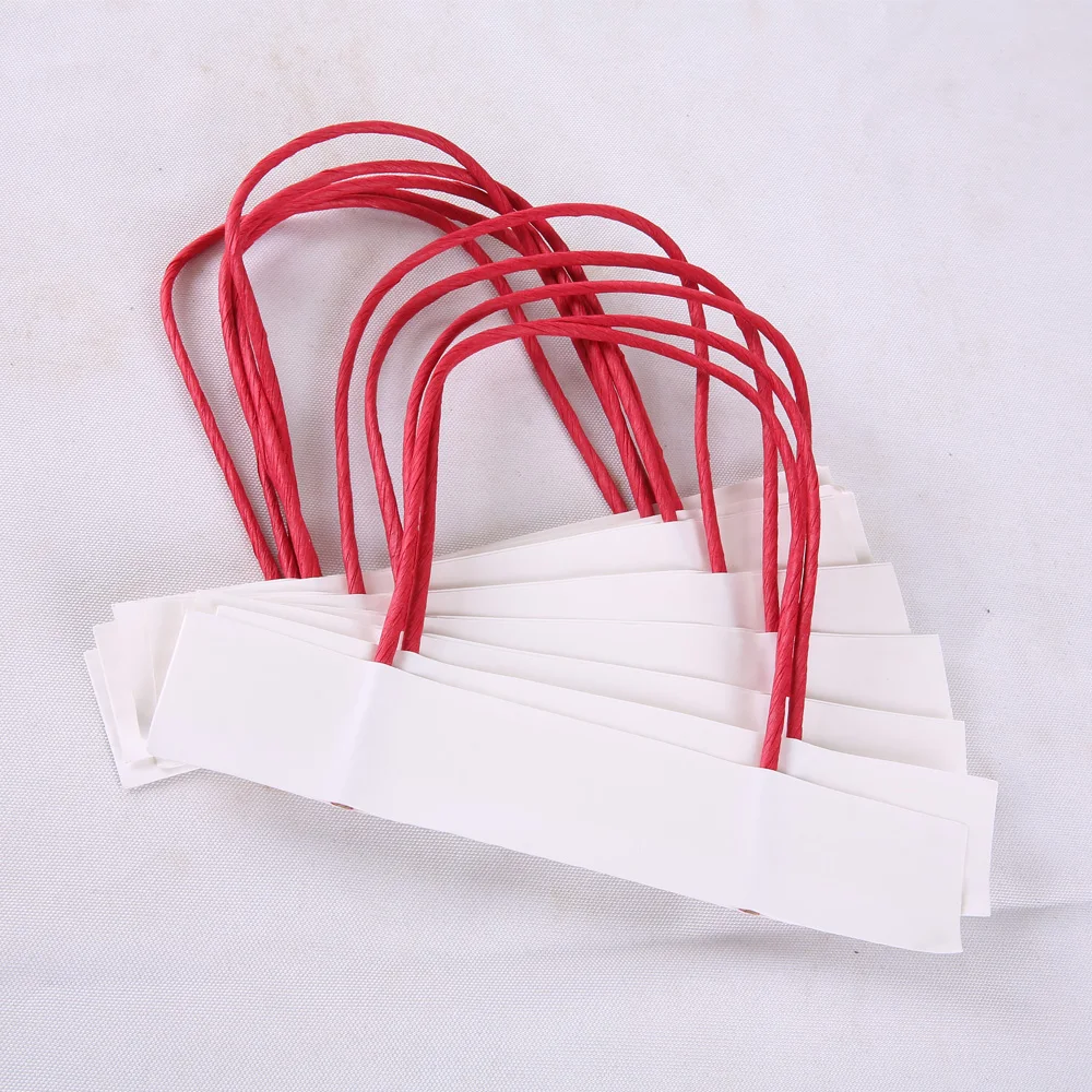Paper rope handle for paper bag handle kraft color white color or colored