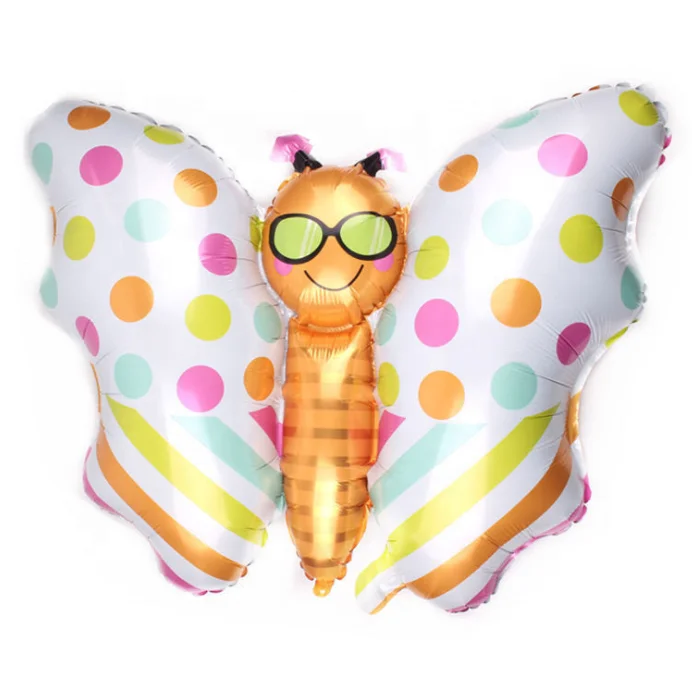 New Birthday Party Insect Series Balloon Bee Butterfly Frog Ladybug Aluminum Film Balloon Wholesale