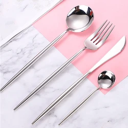 Modern wedding events banquet cutleri stainless steel matt black cutlery set